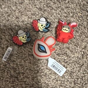 Colorful Cartoon croc charms crocs